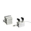 Square air Pneumatic Cylinder SDA Double Acting Compact Cylinder SDA50 Bore50mm Stroke 5-50mm Female/Male Thread(Sda50-10)