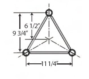 ROHN 25G Series 20' Tower with 25AG Top Section with Set Screw