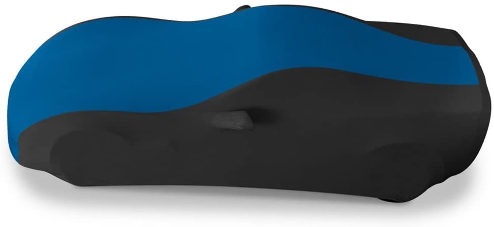 SR1 Performance USA C8 Corvette Indoor Car Cover – Custom Fit Stretch Satin Ultraguard, Soft Paint Protection Against Dust & Scratches for 2020–2026 Stingray, Z51, Z06, E-Ray (Gray/Black)
