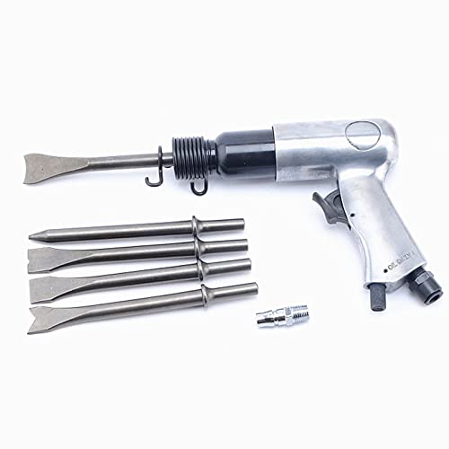 Air Hammer 190 Pneumatic Shovel Air Chisel Rust Remover Wind Pick Brake Pad Derusting Tools with 5 Head Plastic Case