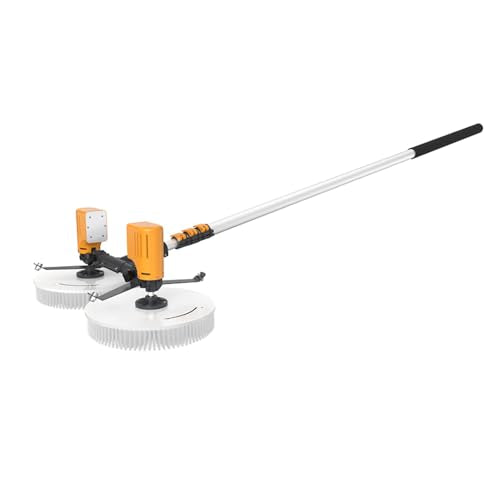 Electric Solar Panel Cleaner - Dual Rotating Brush, Multifunctional Cleaning Tool for Home, Kitchen, Floor & Car Maintenance, Efficient Solar Panel Care