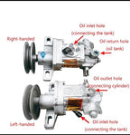 Hydraulic Gear Pump for Tricycles - 310 Hydraulic Oil Pump Assembly, Single & Double Groove, Right-Handed Lift Pump for Efficient Dumping and Heavy Loads