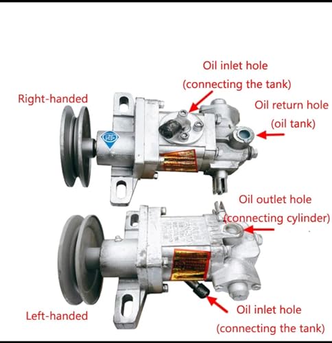 Hydraulic Gear Pump for Tricycles - 310 Hydraulic Oil Pump Assembly, Single & Double Groove, Right-Handed Lift Pump for Efficient Dumping and Heavy Loads