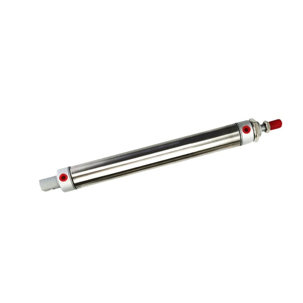 -Air Cylinder 25-500mm Stroke MA20 Series Stainless Steel Mini Air Pneumatic Cylinder Double Acting Pneumatic Piston(MA20X400,Only Cylinder)