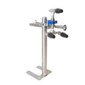 Car Wash Flipping/Pivoting Wheel Blaster Single Unit with Nozzles Stainless Steel