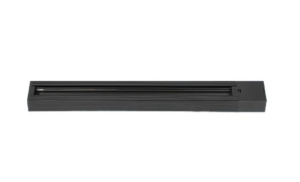LED Track Light Rail 0.5M 1M Black White Plastic 2 Wire Rail with