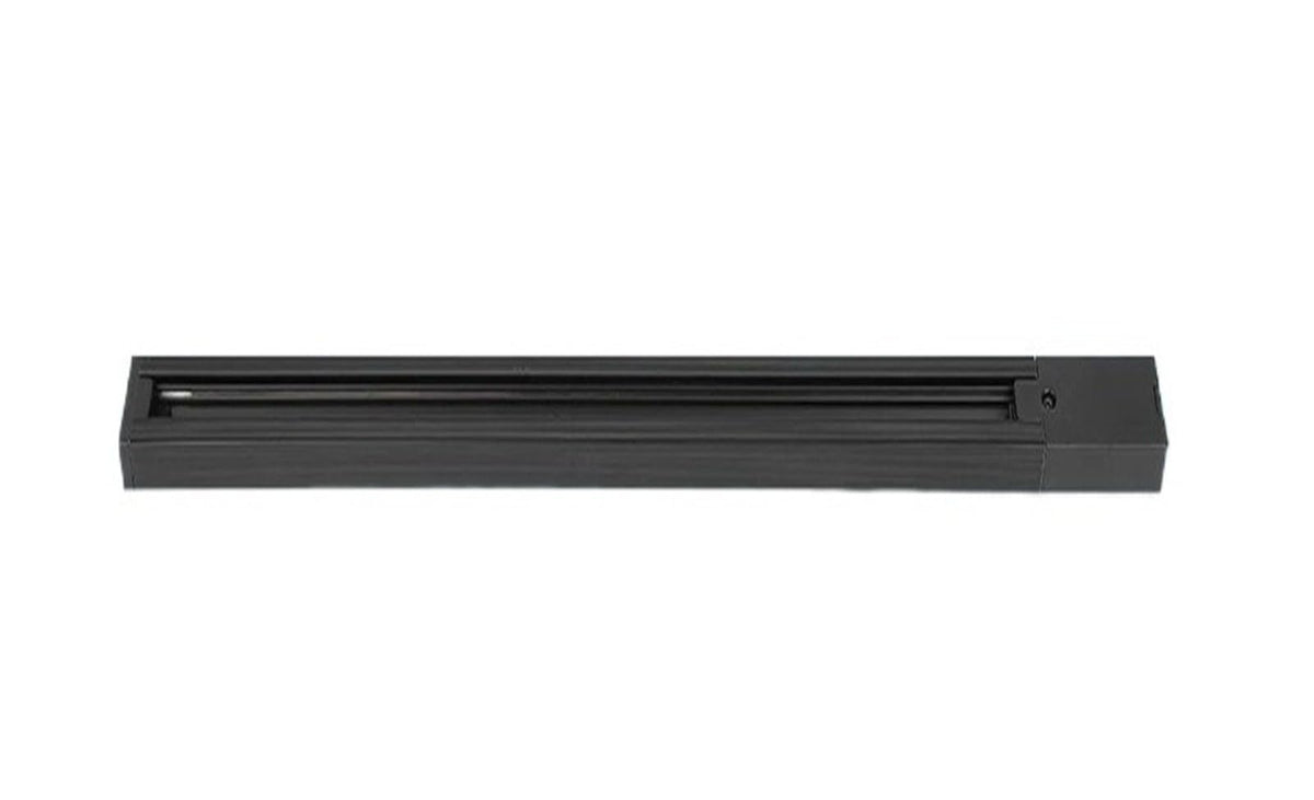 LED Track Light Rail 0.5M 1M Black White Plastic 2 Wire Rail with