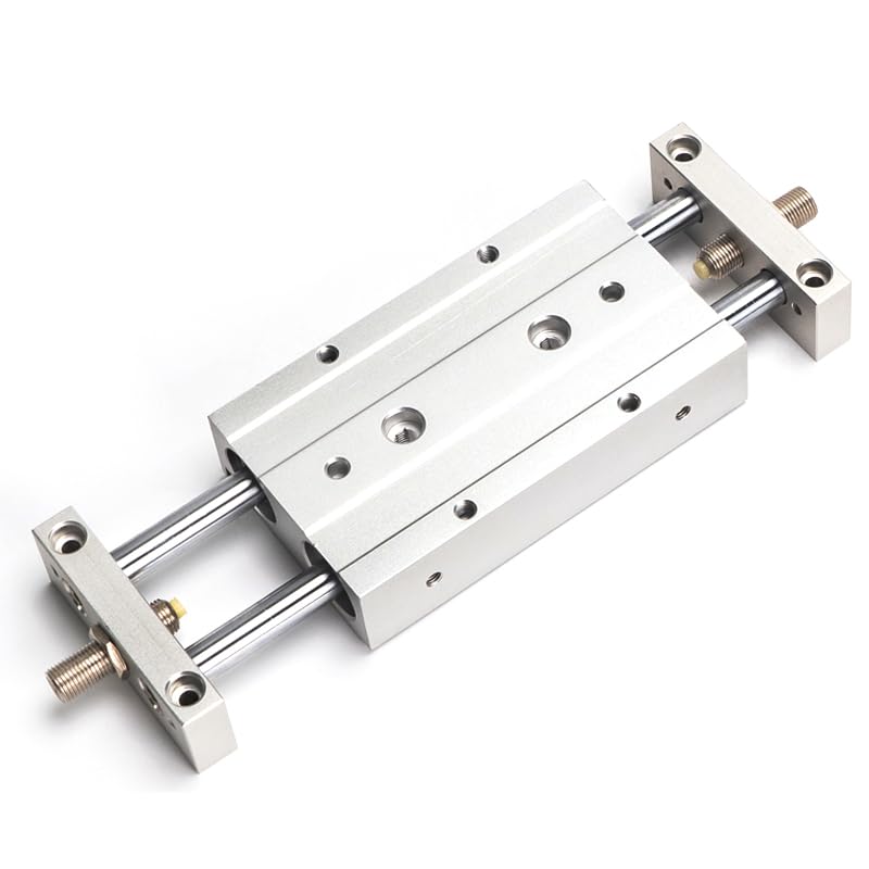 STMB10/16/20/25 Pneumatic Cylinder Double Axis Double Rod Adjustable Stroke Small Pneumatic Slide 10/16/20/25 Bore 25/50/75/100/125/150/175 Stroke(25mm Stroke,Bore 16mm)
