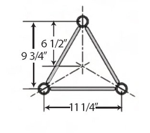 (Lot of 10) ROHN 25G 10' Tower Section - Standard 25G Tower Sections