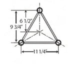 (Lot of 10) ROHN 25G 10' Tower Section - Standard 25G Tower Sections