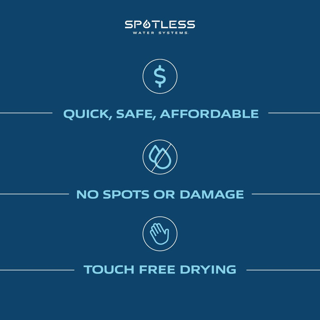 Spotless Water Systems - DIC-20, Simple Window, Solar Panel, RV & Car Wash System, Works for All Vehicles, Motorcycles, Bikes, Boats, Planes, Yachts, Towel Drying Eliminated