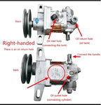 Hydraulic Gear Pump for Tricycles - 310 Hydraulic Oil Pump Assembly, Single & Double Groove, Right-Handed Lift Pump for Efficient Dumping and Heavy Loads