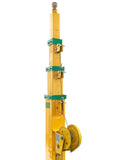Lifting Mast 3-9meters Hand Telescopic Tower Communication Monitoring Mast Bar Light Pole Telescopic Mast Crane Lighthouse(6 Meters Hand Lift)