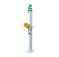 3-6 Section Retractable Galvanized Electric Winch Hydraulic Light Tower Telescopic Mast Machine Can Be Used for Engineering Lighting(Manual joystick-6m)