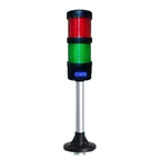 LED Three-Color Warning Light, Machine Tool Multi-Layer Signal Sound and Light Alarm, Tower Light(White)