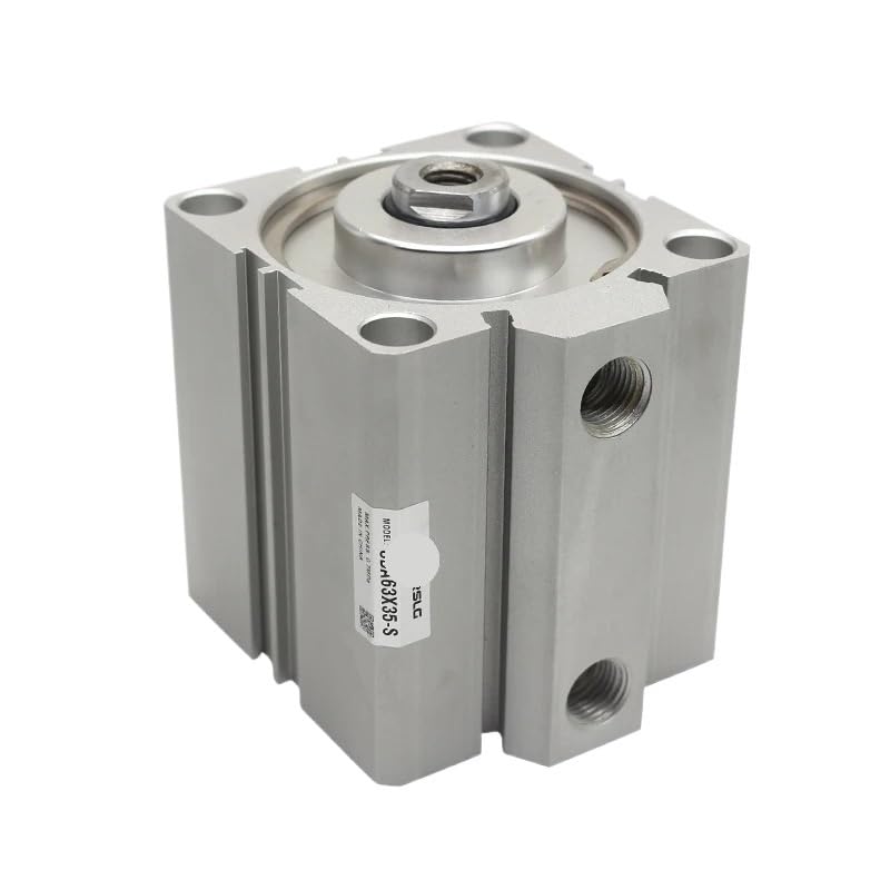 Square air Pneumatic Cylinder SDA Double Acting Compact Cylinder SDA50 Bore50mm Stroke 5-50mm Female/Male Thread(Sda50-10)