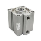 Square air Pneumatic Cylinder SDA Double Acting Compact Cylinder SDA50 Bore50mm Stroke 5-50mm Female/Male Thread(Sda50-10)