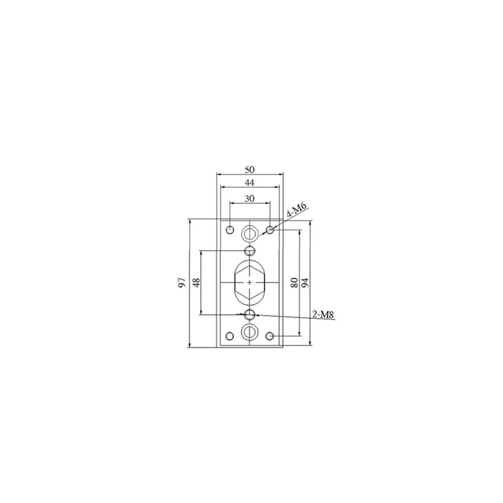 Cylinder Three-axis Three-Guide Cylinder Guide Bracket Pneumatic Guide Post SC32 40 50 63-50 75 100 200 300 400 500(SC32)