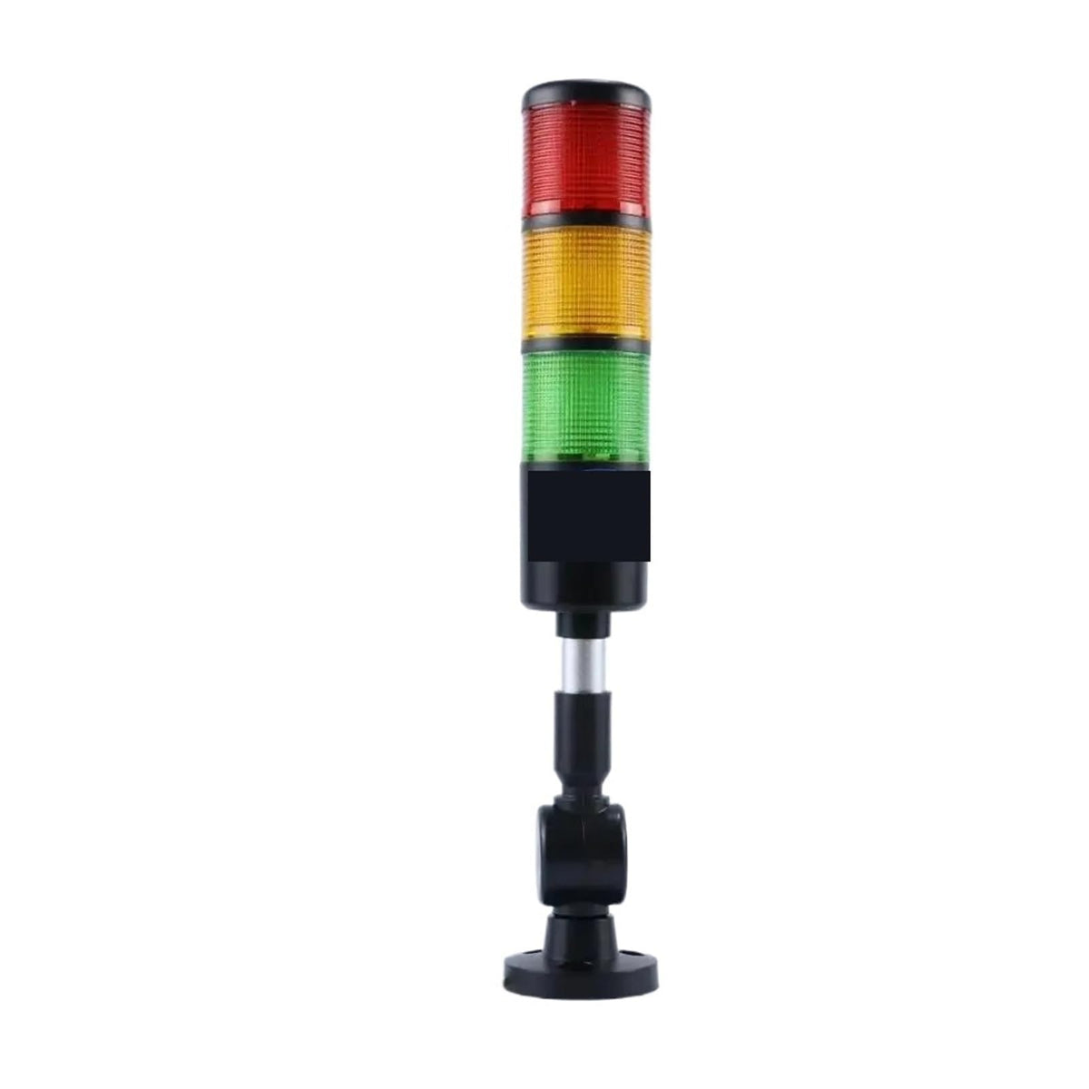 Industrial 3layer LED Signal Tower Caution Light Alarm Lamp Different Base 24V BuzzerWarning Light for Machine(Barrel Type)