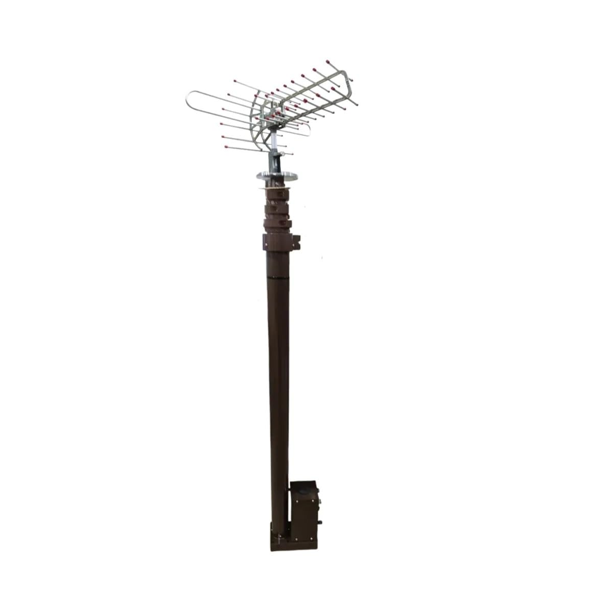 8M Electric Portable Telescopic Mast Antenna Tower with Remote Control Outdoor Lighting Lifting Pole