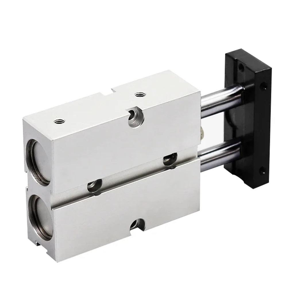 Double Rod TN Type Pneumatic Cylinde Air Bore 25mm Small Aluminum Alloy Stroke 30 35 40 45 50 60 70 75mm(Stroke 175mm)