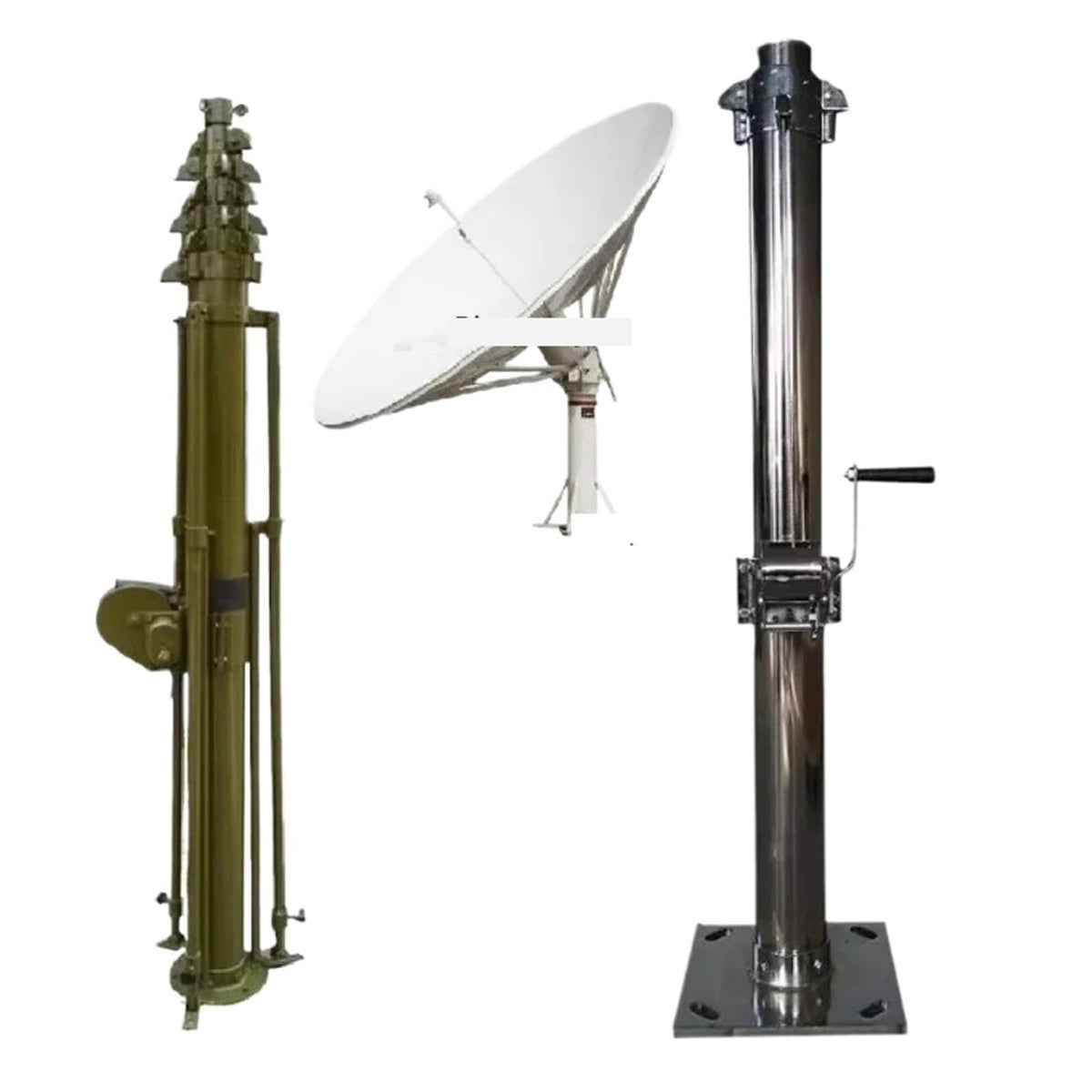 4m 6m 8m 10m 12m 14m 50ft And 60ft Manual Lifting Telescopic Mast Antenna Tower Winch Light Stage Truss