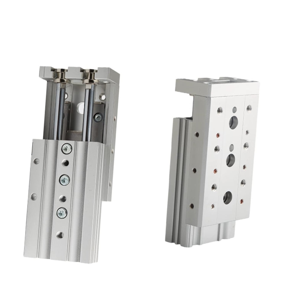 Pneumatic Air Cylinder Pneumatic Series Rail Slide Air Cylinder MXS16-10 MXS16-20 MXS16-30 MXS16-40 MXS16-50 MXS16-75 MXS16-100 MXS16-125 Double Acting (Color : MXS16-100) (Mxs16)