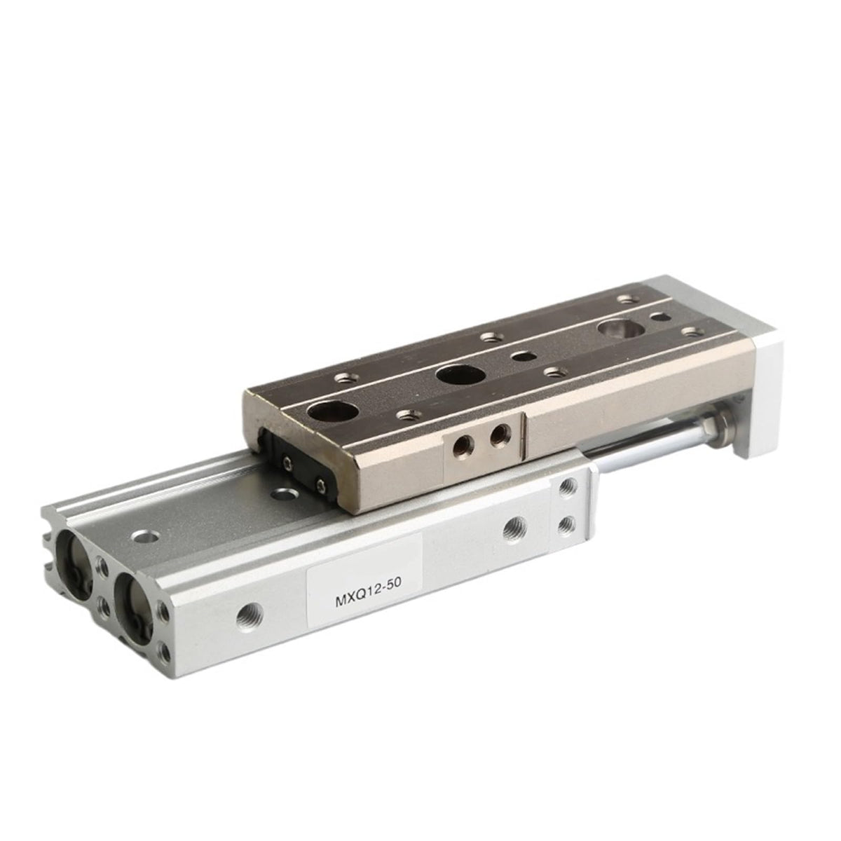 DEBLAN Air Slide Table Dual Rod Rail Slide Air Pneumatic Cylinder MXQ6 MXQ8 MXQ12 MXQ16 MXQ20 MXQ25 Stroke 10 20 30 150mm (Color : Stroke 100mm, Size : MXQ6)