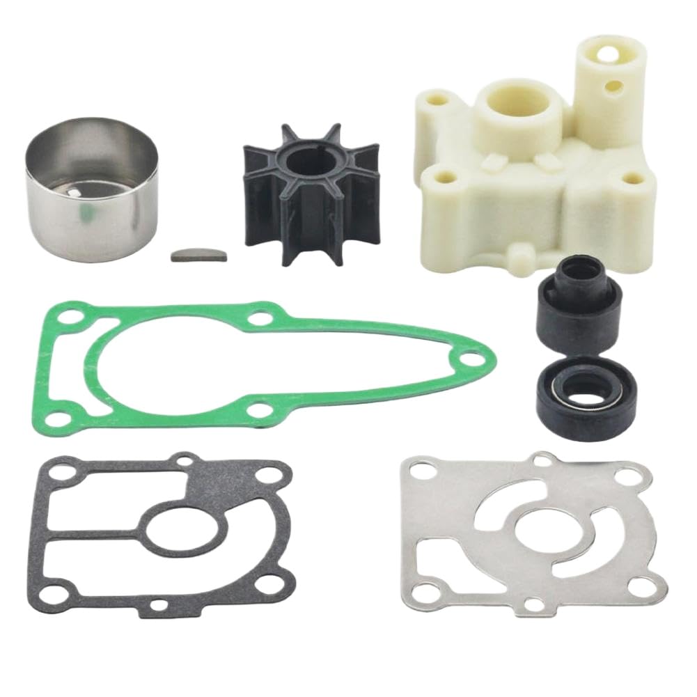 Water Pump Repair Service Kit with Housing Compatible with 9.9 15 20 9.9E 15E 20E Outboard Motors