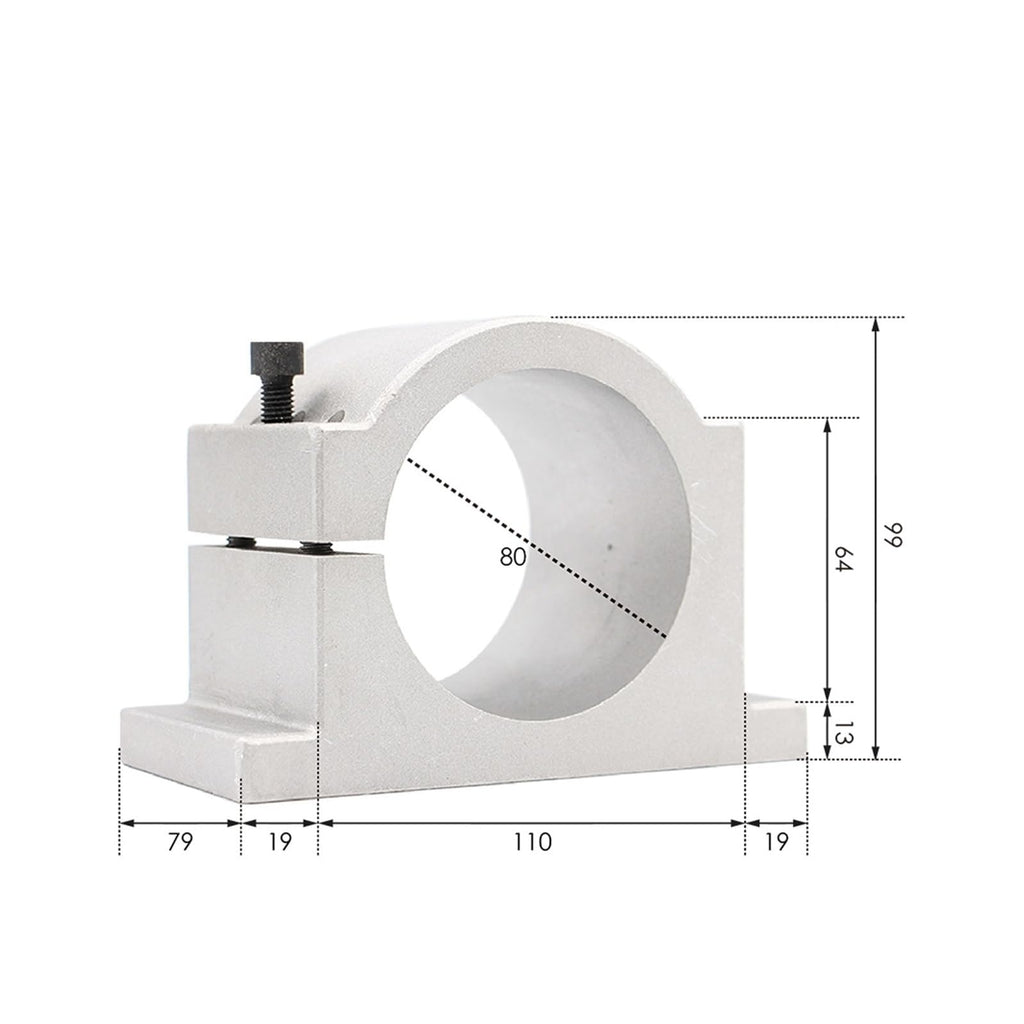 2.2kw Er20 Water Cooled Kit Water Cooling Spindle 2.2kw Vfd 80mm Spindle Bracket 75w Pump