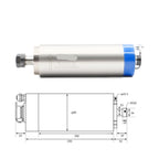 2.2kw Er20 Water Cooled Kit Water Cooling Spindle 2.2kw Vfd 80mm Spindle Bracket 75w Pump