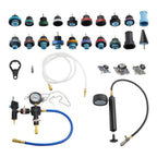 28Pc Water Tank Leak Detector Radiator Pressure Tester Vacuum Purge Refill