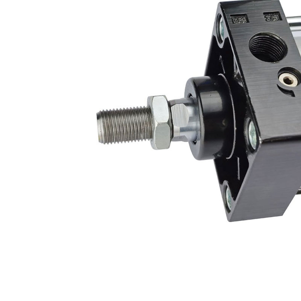 -Air Cylinder 1PCS SC100 Standard Air Cylinders Bore 100mm Stroke 25-1000mm Double Acting with Magnetic Aluminium Alloy Pneumatic Cylinders(SC100X350,with Floating Joint)