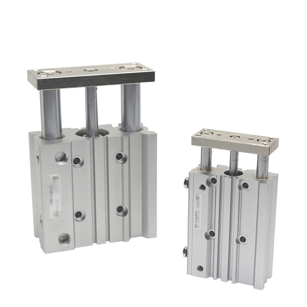 Pneumatic Air Cylinder 16-20Z Compact Guide Cylinder Thin Three Axis Air Pneumatic Cylinder with Guide Rod Bore 12 16mm Stroke 10-150mm MGPL12 16 Double Acting