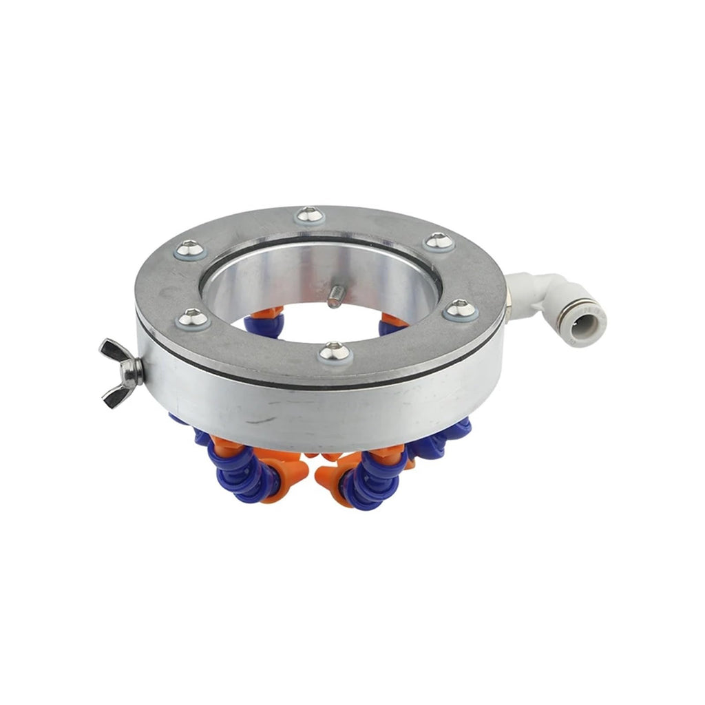 Spindle Cooling Ring Water Spray Cooler Engraving Machine Ring Stone Spindle Motor Tool Cooling Nozzle(Blue)