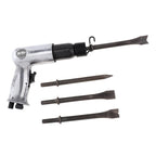 Air Hammer Kit, Air Hammer Professional Handheld Pistol Gas Shovels Small Rust Remover Pneumatic Tools with 4 Chisels set 9190 190mm Pneumatic Tools