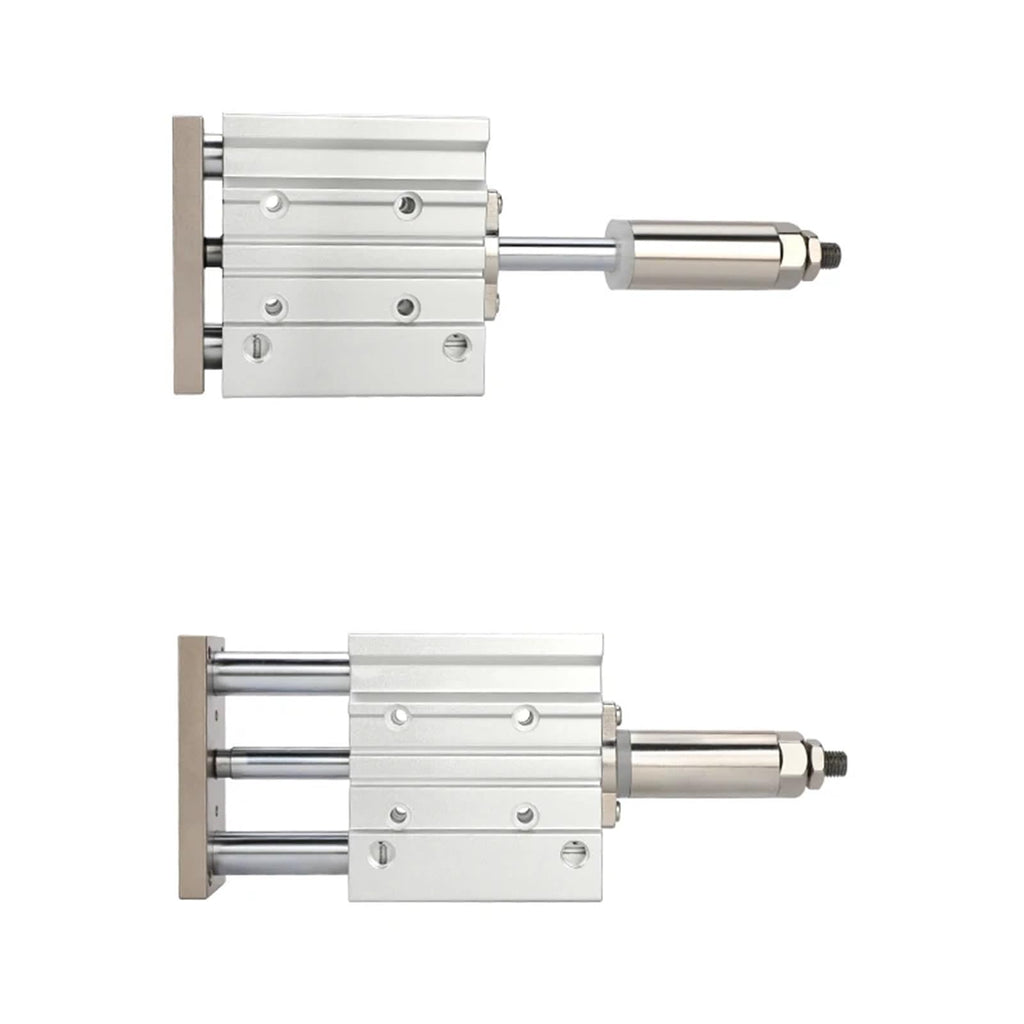 1pcs PMJ Compact Guide Cylinder Adjustable Three-Rod Pneumatic Air Cylinder Type(Bore25,Stroke40-30)