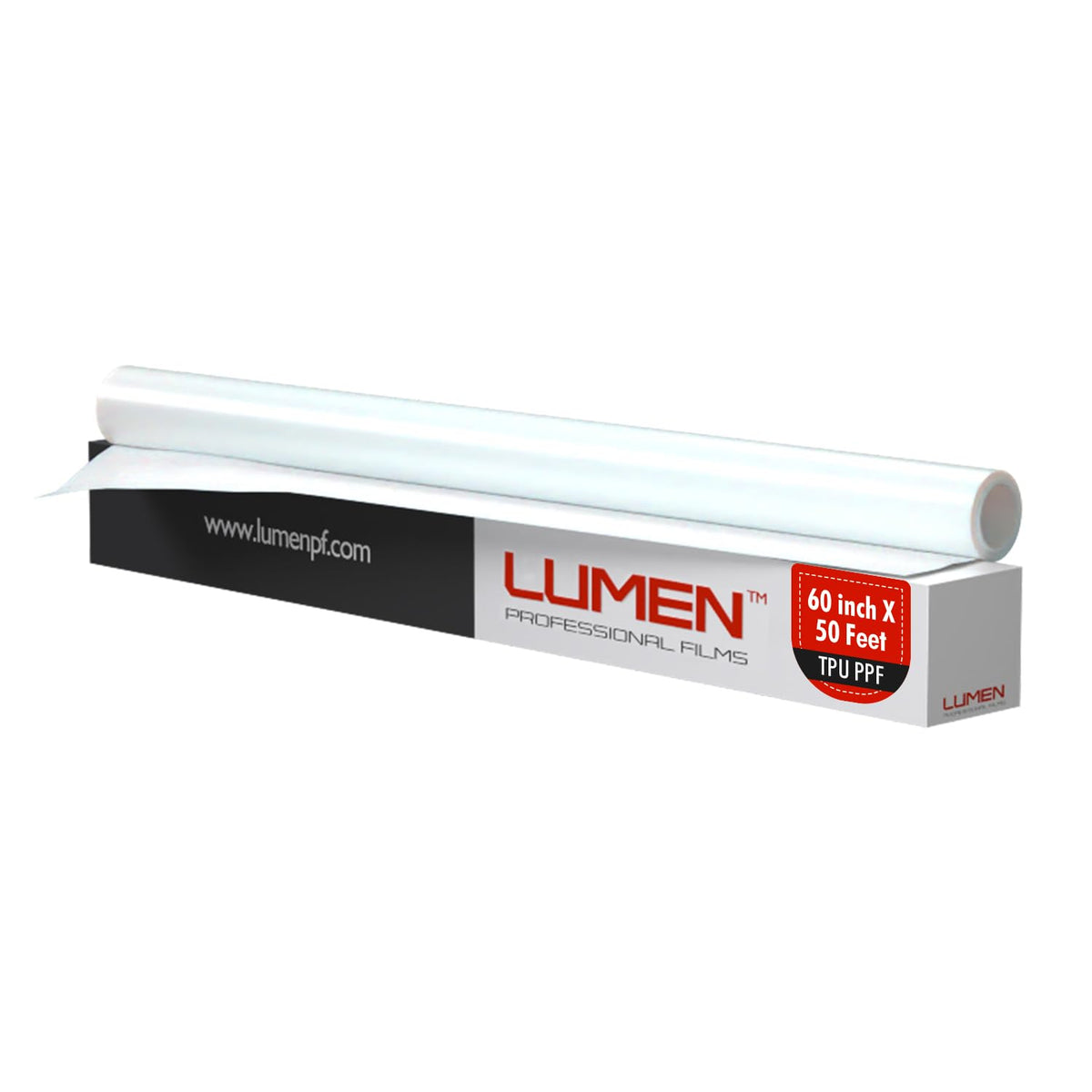 Lumen Standard PPF Film for Car - 60" x 50' Durable TPU, Self-Healing, UV Resistant, Clear Paint Protection Film for Cars, Universal Fit, Cost-Effective Solution