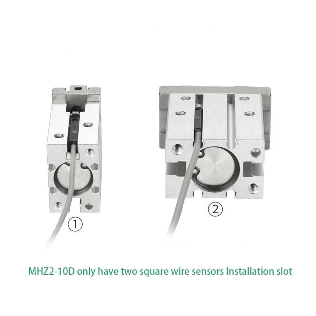 Double Acting mini Gripper Pneumatic Cylinder MHZ2-6D Aluminium air Clamps