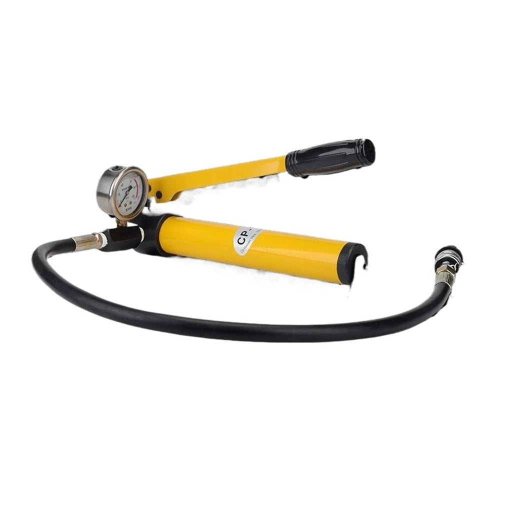 Low Pressure Single Speed Manual Hydraulic Pump, 60-70MPa 400cc Oil for Small Lifting Tasks(CP-600 with Pressure Gauge)