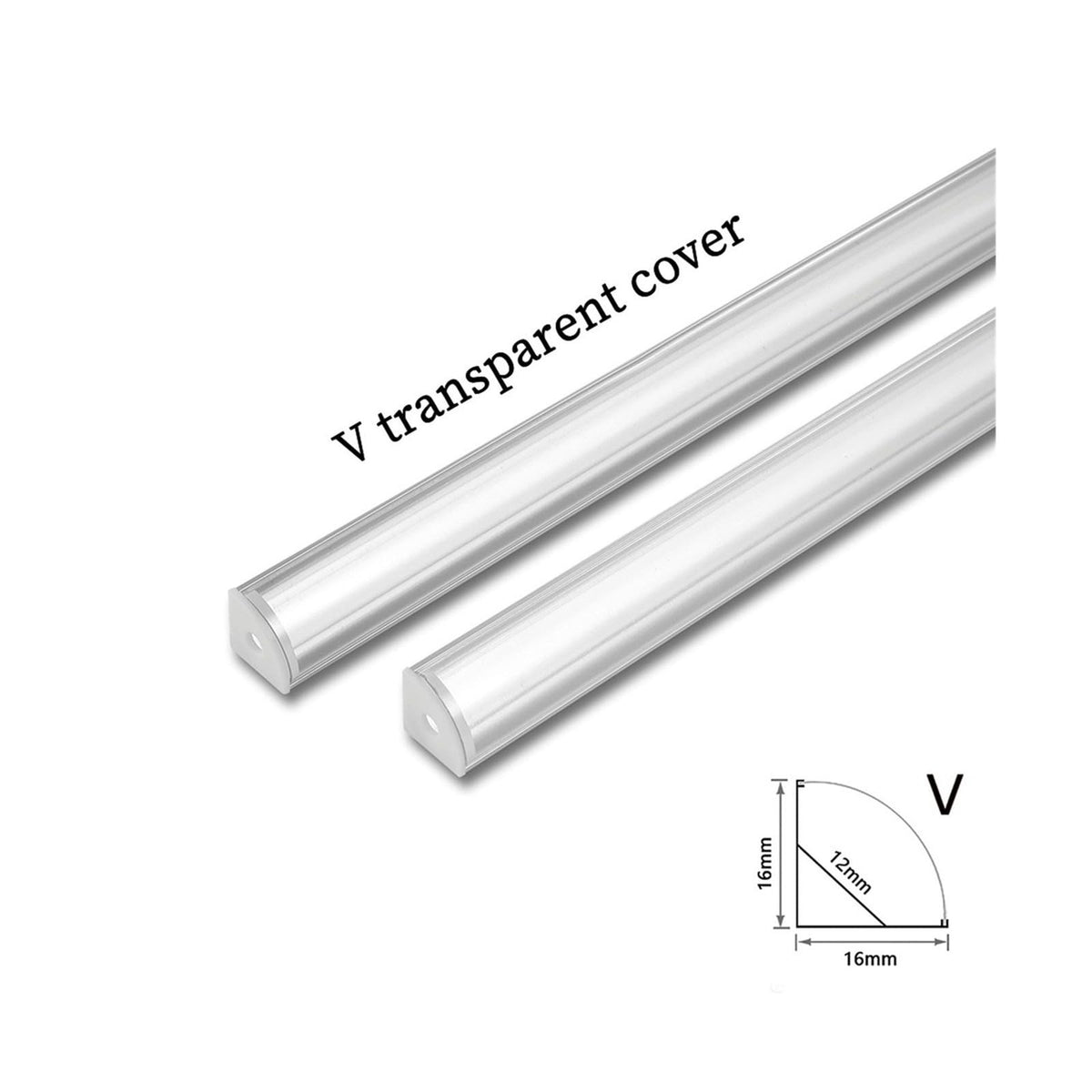 1m LED Strip Aluminum Profile for LED Hard Bar Light LED