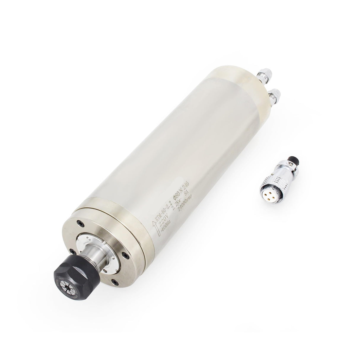 2.2KW 220V ER20 246mm Waterproof Water Cooled Cooling Spindle Motor