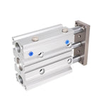 Compact Guide Thin Three axis air Pneumatic Cylinder with Guide Rod MGPM bore 25 mm Stroke 10-200mm MGPL25(125mm Stroke,MGPL25)
