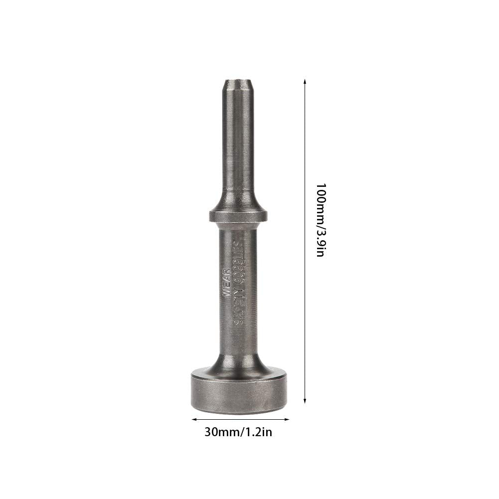 Smoothing Air Hammer, Length Impact Tool Air Hammer Bit Set Extended Special Alloy Steel Pneumatic Drifts Smoothing Air Hammer Bit, Glass Wood Stone for Metals(100mm)