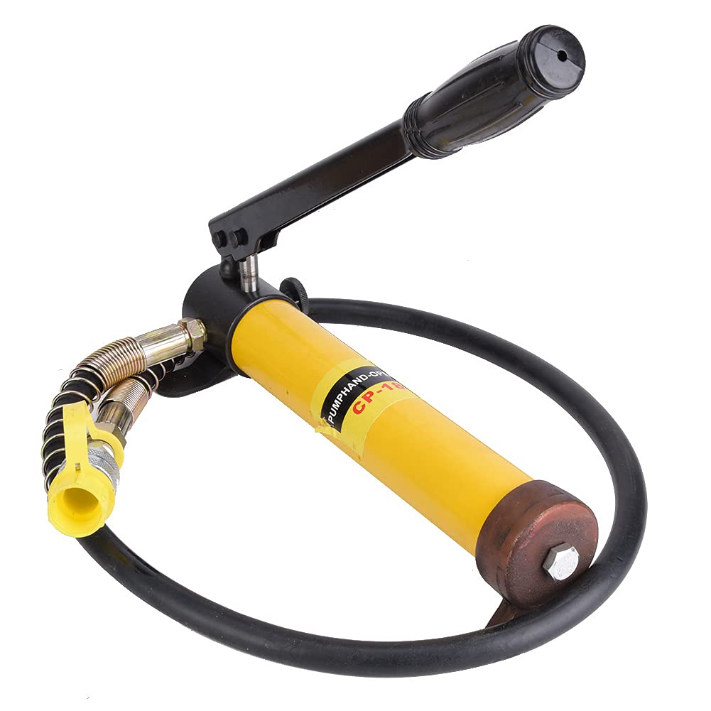 Yinhing 10T Short Hydraulic Manual Pump Set Duty Steel Lifting Tool for Car Repairs Easy to Use Portable Design with User Manual