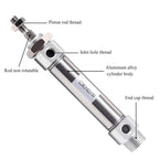 1pcs Hexagonal Non Rotating Pneumatic Cylinder CDM2KB20 25 32 40mm Stainless Steel Small Stroke25/50/75/100/150/200/250/275/300Z(Stroke 250 mm,Bore 40mm)