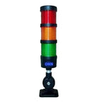 LED Three-Color Warning Light, Machine Tool Multi-Layer Signal Sound and Light Alarm, Tower Light(White)