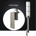 L Side Mounted Aluminum Rod 3 Layer 3 Colors Always Bright 24V/12V LED Warning lamp for Industrial Machines Safety(4pcs 24V Silver)
