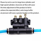 External Adjustable Air Buffer Stroke Cylinder with Speed Adjustment Buffer Cylinder Pneumatic Joint Buffer Time Can Be Adjusted
