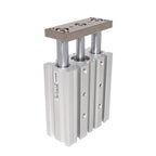 Compact Guide Cylinder Thin Three axis air Pneumatic Cylinder with Guide Rod bore 50mm Stroke 25-150mm MGPL50(100mm Stroke,MGPL50)